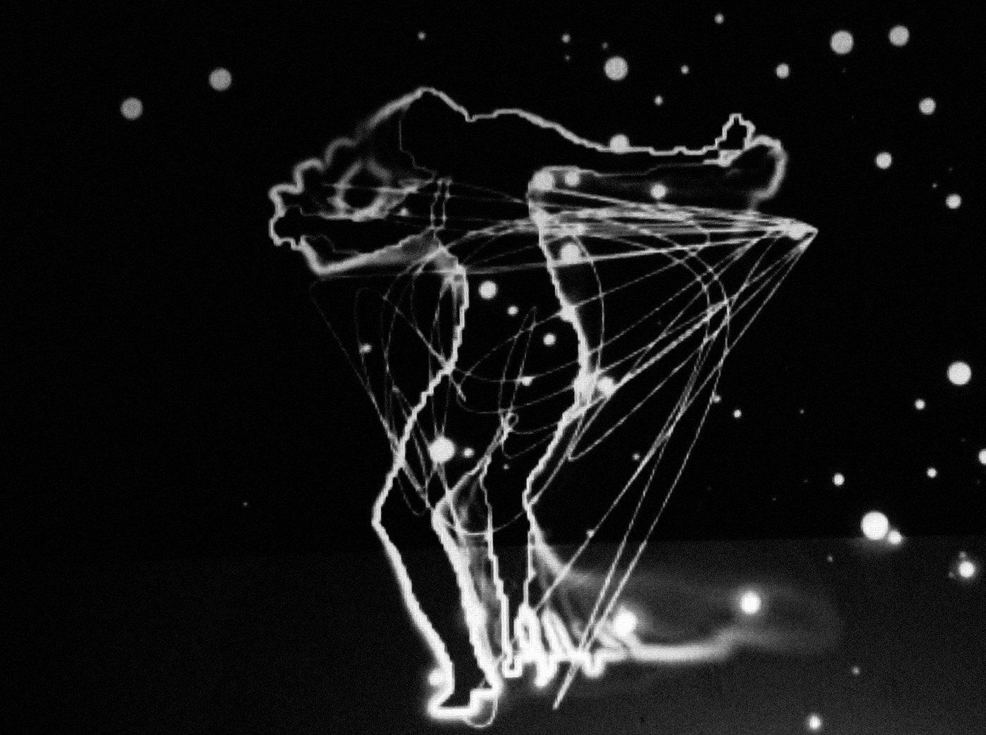 Crouched body-tracking trace from The Lonely Game